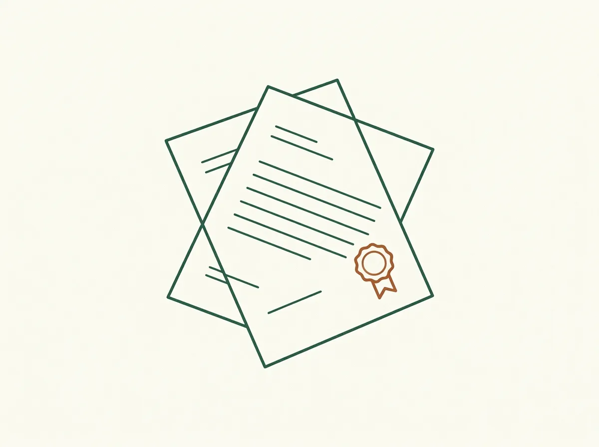 Ilustrație — pasul 2, ofertă: fișe de ofertă cu sigiliu